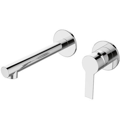 Karag Tati Chrome Μπαταρία Νιπτήρα Επιτοίχια Χρωμέ 28886 