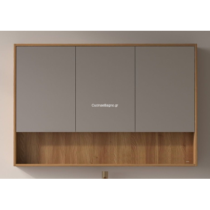 Karag Nordic 120x80 Acacia Καθρέπτης Μπάνιου Με Ντουλάπι