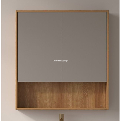 Karag Nordic  75x80 Acacia Καθρέπτης Μπάνιου Με Ντουλάπι
