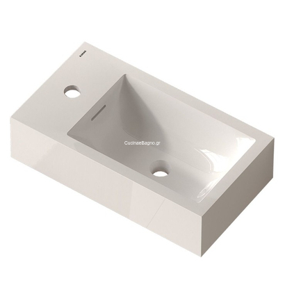 Karag Nordy  45x25 Acacia Έπιπλο Μπάνιου Κρεμαστό Βάση Με Νιπτήρα