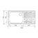 Sanitec 11446 Cometa 100x50 Inox Νεροχύτης