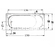 Sanitec 150x70 Gloria Μπανιέρα Υδρομασάζ 516