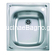 Sanitec 11934  Mondial 44x50 Inox Νεροχύτης
