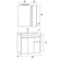 ProBagno 80x45 Έρμων 921 Έπιπλο Μπάνιου Κρεμαστό