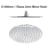 Ανακλινόμενη κεφαλή ντούς MIRROR FINISH Φ 400 mm INOX SS304 45106