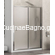 Karag New Flora 500 Chrome 150x180 Cm Καμπίνα Ντουζιέρας Συρόμενη FABRIC/ΜΑΤ