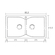 Sanitec 336 Νεροχύτης Γρανίτης 86x50