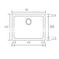 Sanitec 341 Νεροχύτης Γρανίτης 50x40