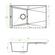 LAVEO Grenada Grey 78x48 Νεροχύτης Γρανίτης