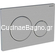 Geberit 115.889.SN.1 SIGMA 20 Πλακέτα Καζανακιού Διπλής Ροής Inox Βιδωτή