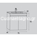 ProBagno 959Γ 75x46 Έπιπλο Μπάνιου Κρεμαστό