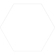 Basic White Hex 22x25 Porcellanato Εξάγωνο Λευκό