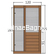 Sauna Smooth 120x120x205 Σάουνα 2 Ατόμων Από Μασίφ Ξύλο Ελάτης
