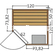 Sauna Smooth 120x120x205 Σάουνα 2 Ατόμων Από Μασίφ Ξύλο Ελάτης