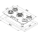 Franke MYTHOS FHCR 905 4G TC HE BK C Crystal Black Εστία Αερίου 106.0374.288