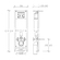11100-120 STANDARD SET RAZOR Σετ Λεκάνη Κρεμαστή Creavit με Καζανάκι Εντοιχισμού Siamp