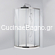 Karag Inox 200 80x80x190 Καμπίνα Ντουζιέρας Ημικυκλική Προφίλ Inox