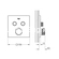 Grohe Grohtherm SmartControl 29124DC0 Supersteel Θερμοστατική Μπαταρία Εντοιχισμού 2 Ροών