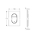 Grohe Arena Cosmopolitan S 37624GN0 Brushed Cool Sunrise Πλακέτα Καζανακιού Διπλής Ροής Κάθετη