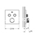 Grohe Grohtherm SmartControl 29124AL0 Brushed Hard Graphite Θερμοστατική Μπαταρία Εντοιχισμού 2 Ροών