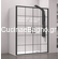 Karag Efe 600 Frame 180x190 Cm Πόρτα Ντουζιέρας Συρόμενη Προφίλ Μαύρο Ματ