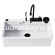 Sanitec Ultra Granite Multi 850 Bianco 79x50 Νεροχύτης Γρανίτης Πολλαπλών Χρήσεων