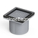 Σχαράκι Δαπέδου Τετράγωνο 15x15 cm Inox Μαύρο Elit TEMA