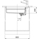 Franke Kubus 2 KNG 110-62 Slate Grey 76x46 Νεροχύτης Υποκαθήμενος 125.0719.571