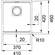 Franke Kubus 2 KNG 110-37 Slate Grey 41x46 Νεροχύτης Υποκαθήμενος 125.0719.569