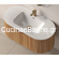 Karag Pille 101x51 Acacia Έπιπλο Μπάνιου Κρεμαστό Βάση Με Νιπτήρα