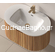 Karag Pille 81x51 Acacia Έπιπλο Μπάνιου Κρεμαστό Με Νιπτήρα