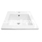 Slim 9048 Νιπτήρας 42x42 Πορσελανης Επικαθήμενος