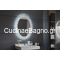 Gloria Oval Drilia Led Καθρέπτης 60 x 80 Μπάνιου Touch 77-0224