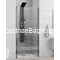 Karag PORTA S-28 Χρωμέ 90x190 Cm Καμπίνα Ντουζιέρας Ανοιγόμενη ΔΙΑΦΑΝΗ