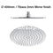 Ανακλινόμενη κεφαλή ντούς MIRROR FINISH Φ 400 mm INOX SS304 45106
