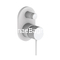 Teorema Lab White Matt Μείκτης Εντοιχισμού Λευκός 2 Εξόδων 600010