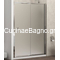 Karag Flora 500 Χρωμέ Καμπίνα 150x190 Cm Πόρτα Ντουζιέρας MAT