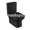 Huida Ariston Black Mat 64x36 Λεκάνη με Καζανάκι και κάλυμμα Set-0244