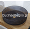 GLASS GL007N Φ40 Νιπτήρας Επιτραπέζιος BLACK Κρυστάλλινος TEMA