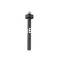 DEMM 6468 N Βραχίονας 15cm Οροφής Στρογγυλός Black Matt Μαύρος