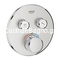 Grohe Grohtherm SmartControl 29119DC0 Supersteel Θερμοστατική Μπαταρία Εντοιχισμού 2 Ροών