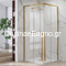 Karag Santorini 100 Gold 120x120x200 cm Καμπίνα Ντουζιέρας Τετράγωνη ΔΙΑΦΑΝΟ