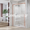 Karag Santorini 400 Rose Gold 130x200 Cm Πόρτα Ντουζιέρας Συρόμενη Προφίλ Ροζ-Χρυσό ΔΙΑΦΑΝΗ