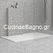 Classic Bianco 80x100 Ντουζιέρα Karag Ορθογώνια Πέτρινη Λευκή