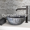 Sanitec Rustic 200 Meandros Φ39 Νιπτήρας Επιτραπέζιος Τεχνογρανίτης