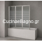 Crown 7100 SC 130cm Πτυσσόμενο Κρύσταλλο Μπανιέρας 3φυλλο ΣΕΡΙΓΡΑΦΙΑ