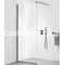 Crown Walk-In Black Matt 80x195 cm Σταθερό Κρύσταλλο Ντουζιέρας Διάφανο - Μαύρο Προφίλ
