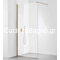 Crown Walk-In Gold Matt 110x195 cm Σταθερό Κρύσταλλο Ντουζιέρας Διάφανο - Χρυσό Προφίλ