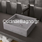 Sanitec Rustic 203 Lithos 40x40 Νιπτήρας Επιτραπέζιος Τεχνογρανίτης