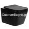 Klp Emilia Black Tornado 51cm Λεκάνη Κρεμαστή Με Κάλυμμα Soft Close 444944ΜΒ